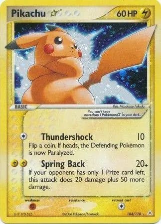 Pikachu Gold Star