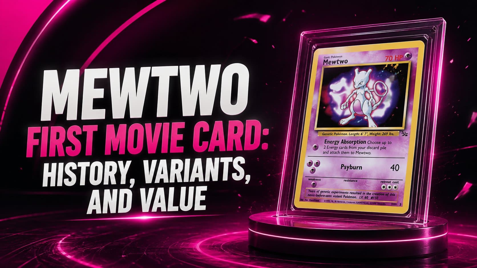Mewtwo First Movie Card: History, Variants, and Value