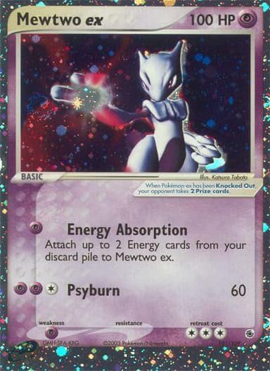Mewtwo EX Pokemon Ruby & Sapphire