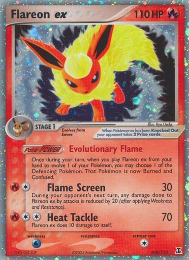 Flareon EX Pokemon Delta Species
