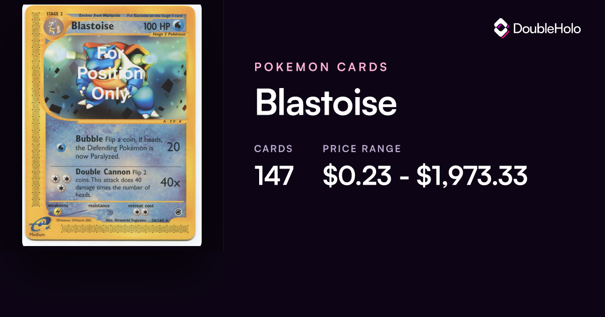 Blastoise Pokemon Cards: Prices & Values - EX, GX, VMAX