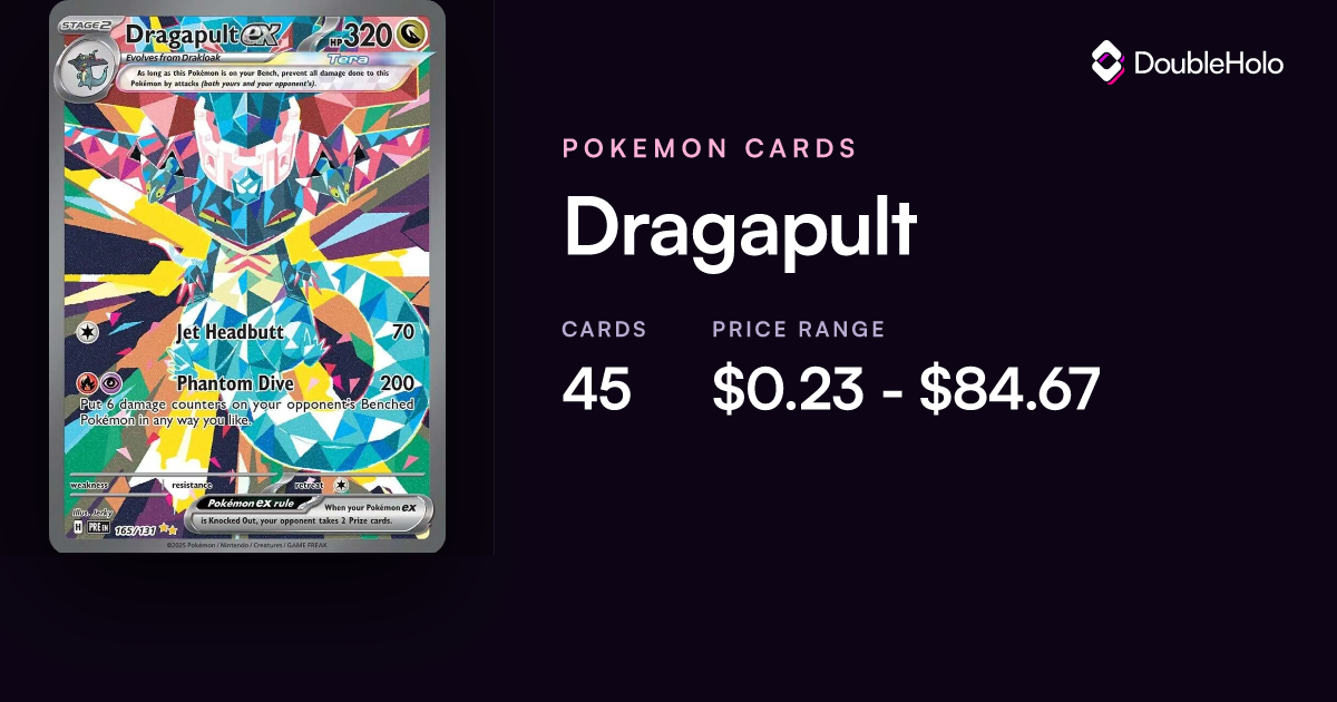 Dragapult Pokemon Cards: Prices & Values - EX, VMAX, V