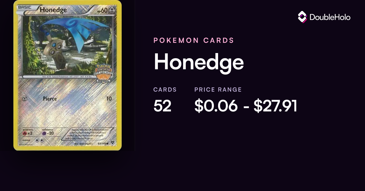 Honedge Pokemon Cards: Prices & Values | DOUBLE HOLO